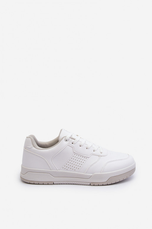 Sneakers modeļa apavi no eko ādas baltas krāsas Radikalle