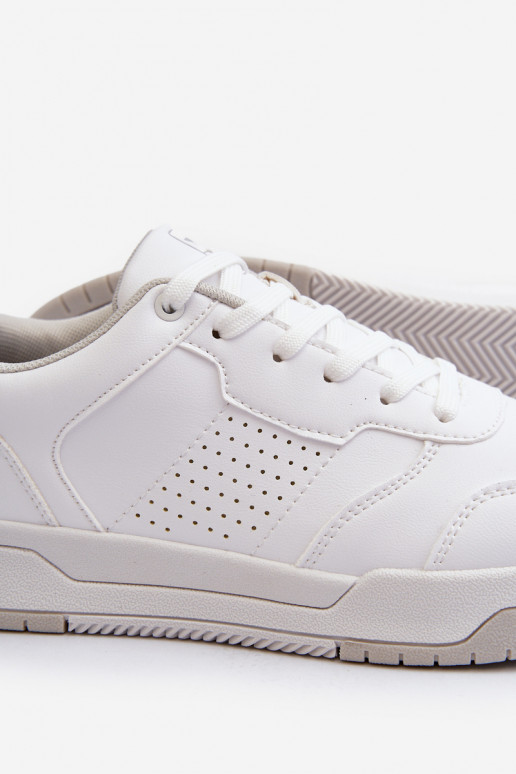 Sneakers modeļa apavi no eko ādas baltas krāsas Radikalle