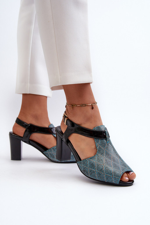 Sieviešu basenes no eko ādas Tirkīza Queenmarie