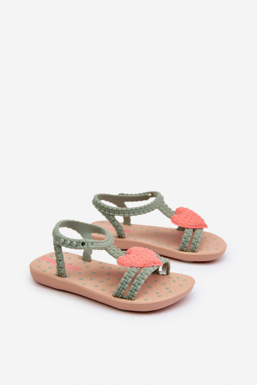 sandales Bērnu apavi ar sirsniņām 81997 Ipanema My First Baby Zaļas krāsas sandales Bērnu apavi ar sirsniņām 81997 Ipanema My First Baby Zaļas krāsas