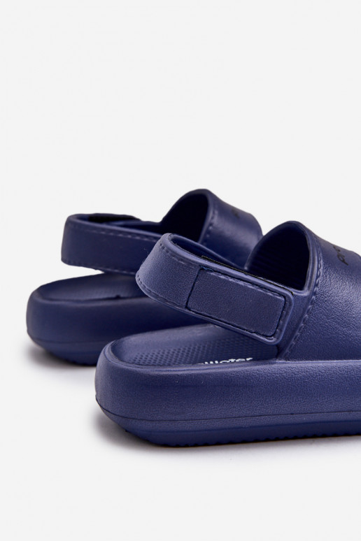  Vieglas čības uz pirksta sandales ar lipīgām aizdarēm ProWater PRO-24-05-01K tumši zilas krāsas