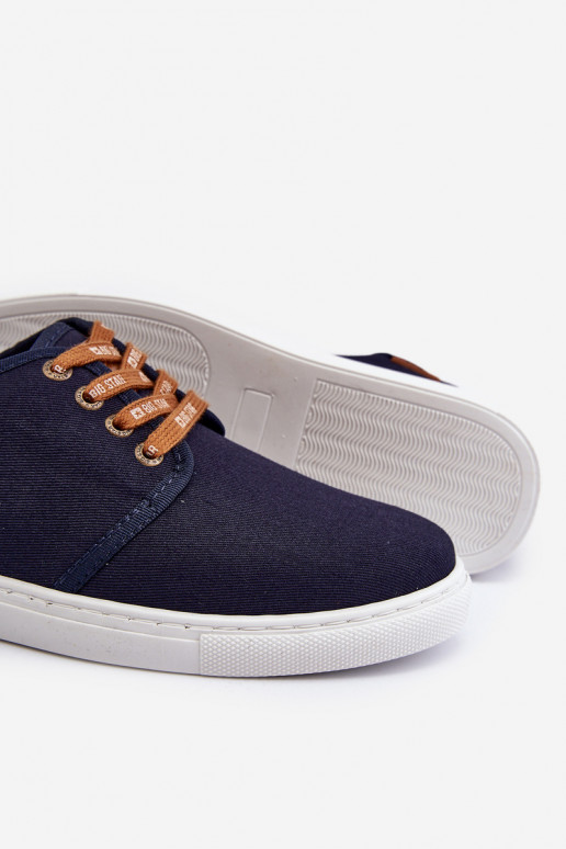 Sporta apavi Vīriešu brīvā laika apavi Big Star NN176002 Memory Foam System tumši zilas krāsas