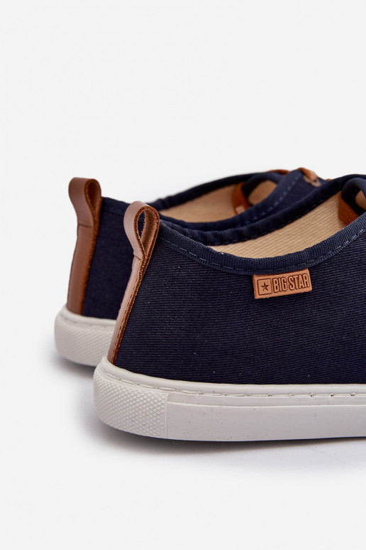 Sporta apavi Vīriešu brīvā laika apavi Big Star NN176002 Memory Foam System tumši zilas krāsas