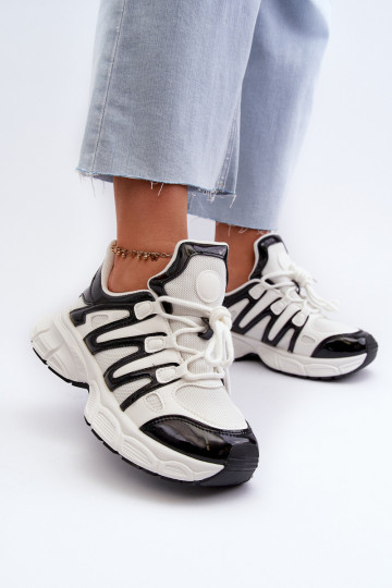 Sneakers modeļa apavi Baltas-melnas krāsas Ahmani