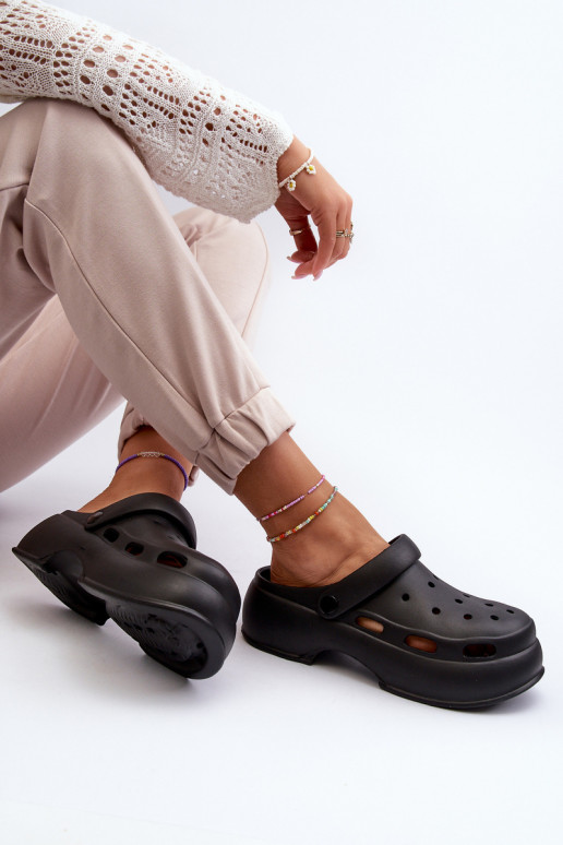 Vieglas čības uz pirksta sieviešu čības  Melns Danollia