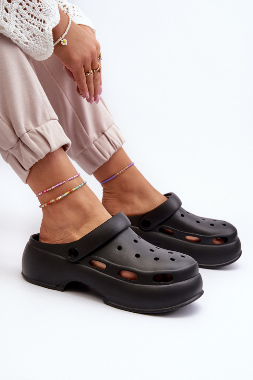 Vieglas čības uz pirksta sieviešu čības  Melns Danollia