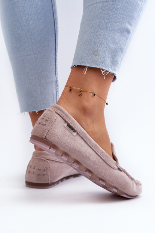 sieviešu mokasīni Z u Violeta krāsa Amrutia