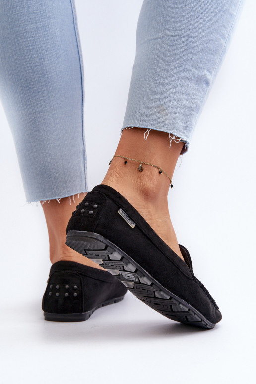 sieviešu mokasīni Z u Melns Amrutia