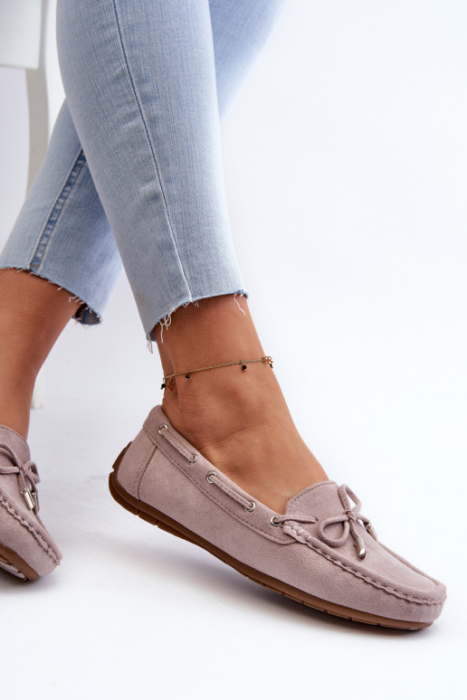 Eleganti zamšādas lauferi Violeta krāsa Si Passione