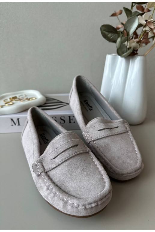 Eleganti zamšādas lauferi Violeta krāsa Lenvie