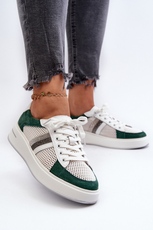  modeļa apavi    D&A LR110 zaļš-baltas krāsas