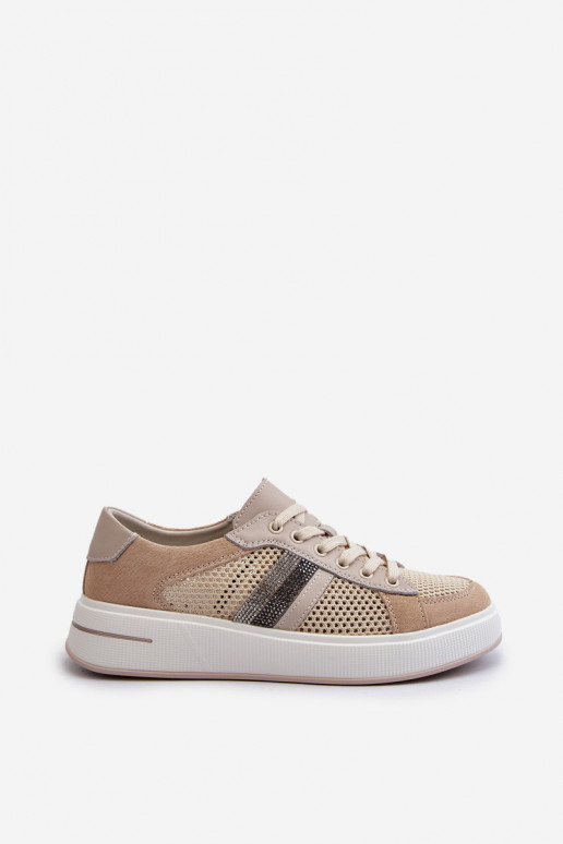 Sneakers modeļa apavi D&A LR110 smilšu krāsas