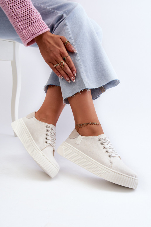 sieviešu puszābaki MEMORY FOAM SYSTEM BIG STAR NN276001 baltas krāsas