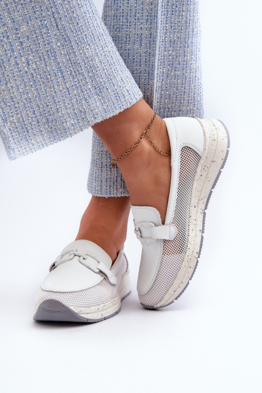    Mokasīni D&A TW210 baltas krāsas