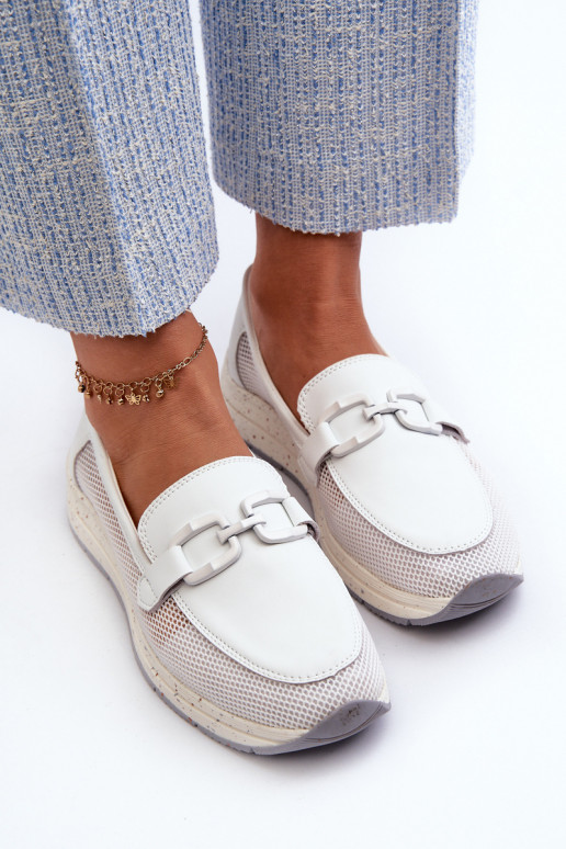    Mokasīni D&A TW210 baltas krāsas