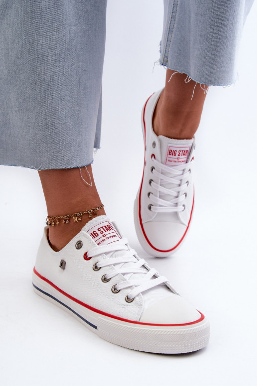 sieviešu puszābaki Big Star NN274656 HI-POLY SYSTEM baltas krāsas