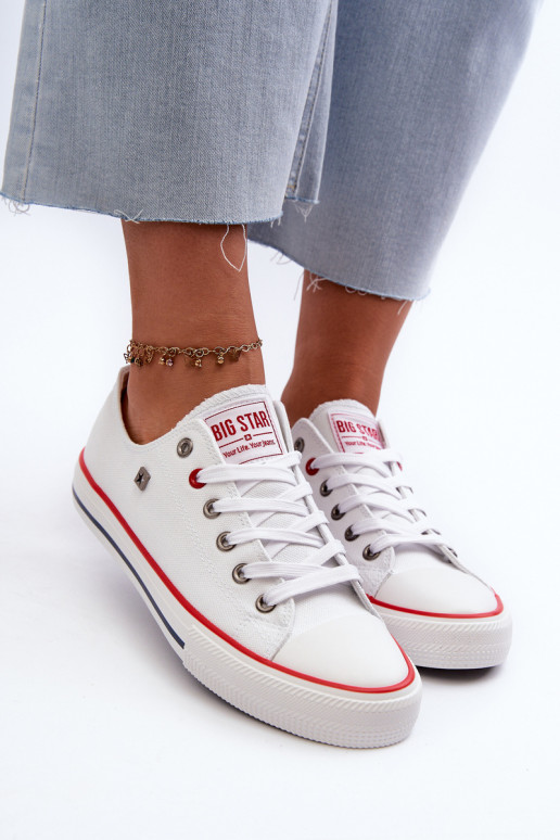 sieviešu puszābaki Big Star NN274656 HI-POLY SYSTEM baltas krāsas