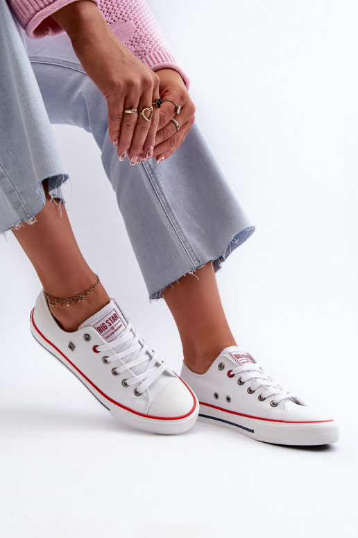 sieviešu puszābaki Big Star NN274656 HI-POLY SYSTEM baltas krāsas