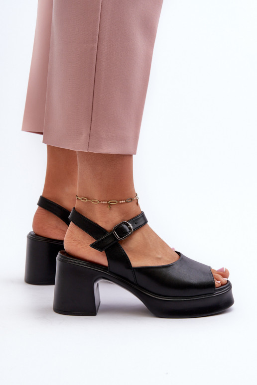 Sieviešu basenes   ar papēdi Vinceza 66627 Melns