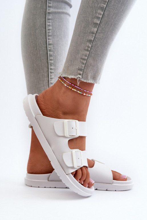 Vieglas čības  ar sprādzēm Big Star NN274A751 baltas krāsas