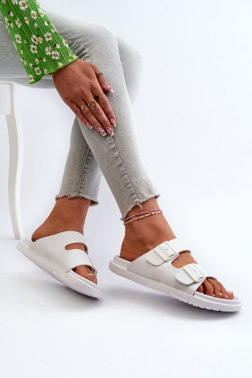 Vieglas čības  ar sprādzēm Big Star NN274A751 baltas krāsas