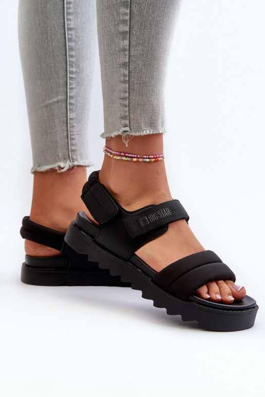 Sieviešu basenes ar platformu Big Star NN274750 Melns