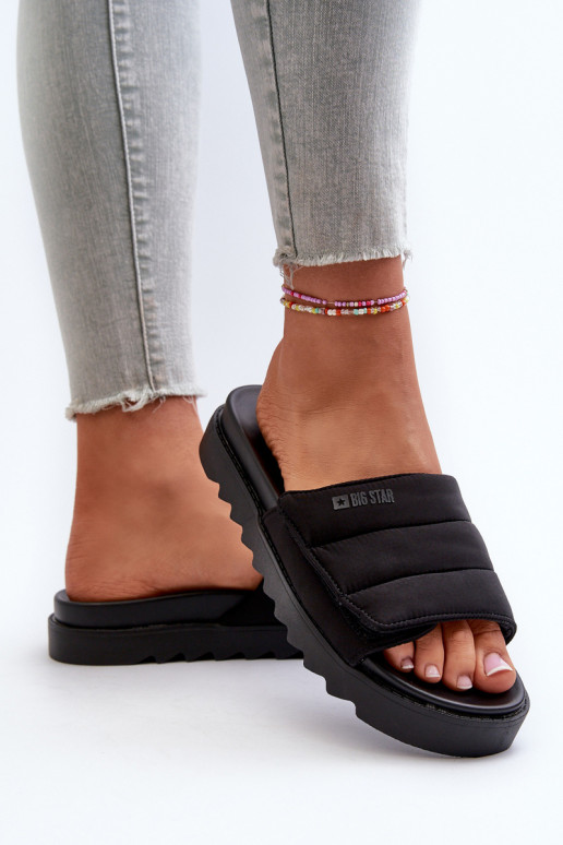  Čības ar platformu Big Star NN274772 Melns