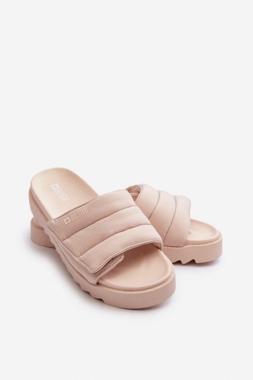  Čības ar platformu Big Star NN274773 smilšu krāsas