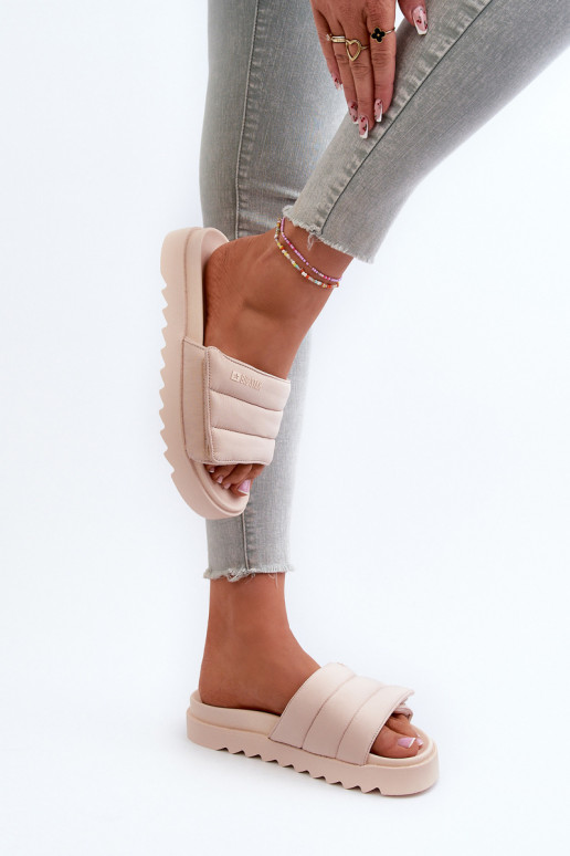  Čības ar platformu Big Star NN274773 smilšu krāsas