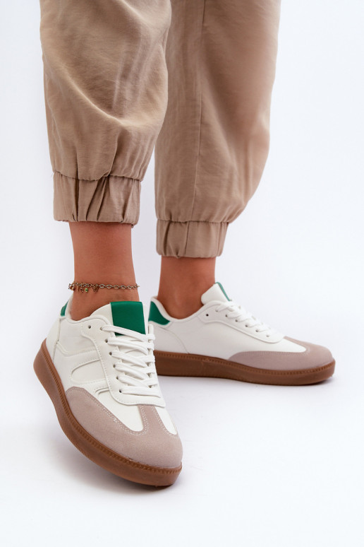 Sneakers modeļa apavi sporta apavi baltas krāsas Uvetta