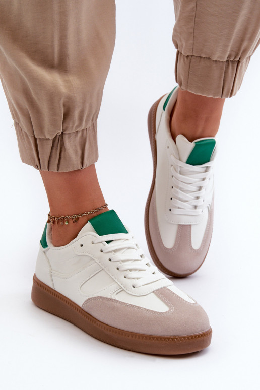 Sneakers modeļa apavi sporta apavi baltas krāsas Uvetta