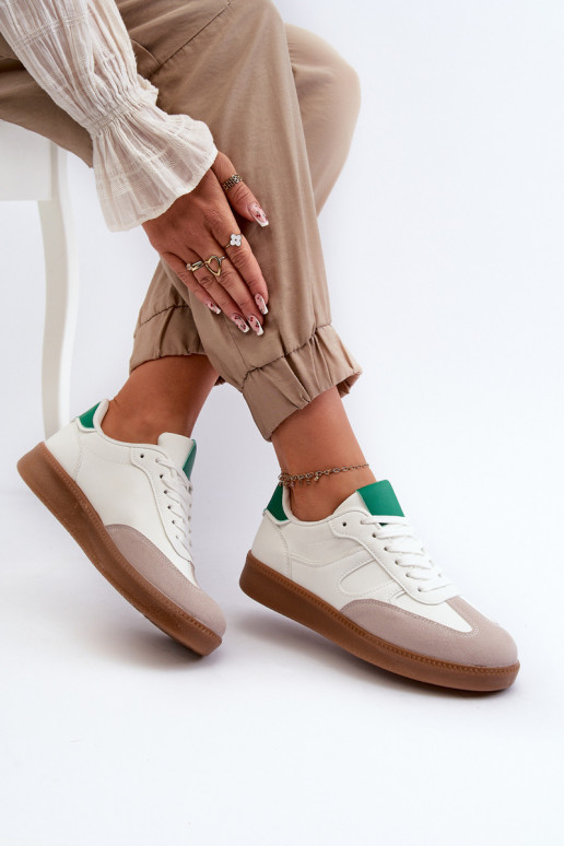 Sneakers modeļa apavi sporta apavi baltas krāsas Uvetta