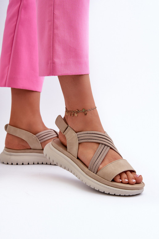   Ērtas basenes ar lipīgām aizdarēm smilšu krāsas Ceclea