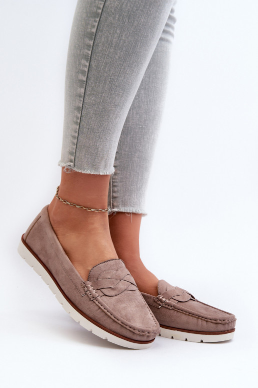 sieviešu mokasīni Z u smilšu krāsas Nestalia