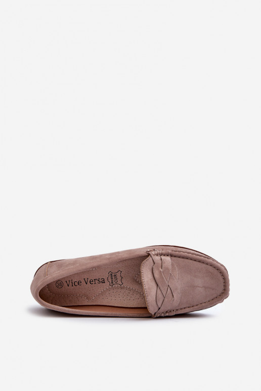 sieviešu mokasīni Z u smilšu krāsas Nestalia