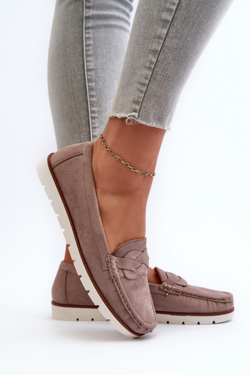 sieviešu mokasīni Z u smilšu krāsas Nestalia