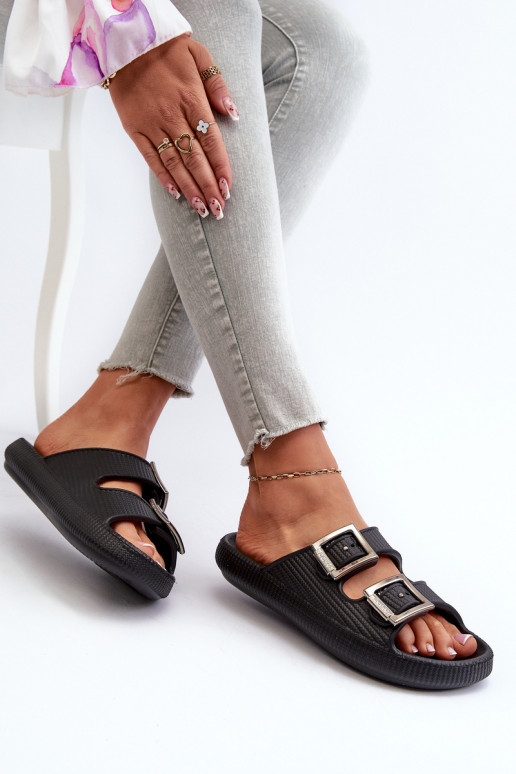  sieviešu čības  LL285088 Melns