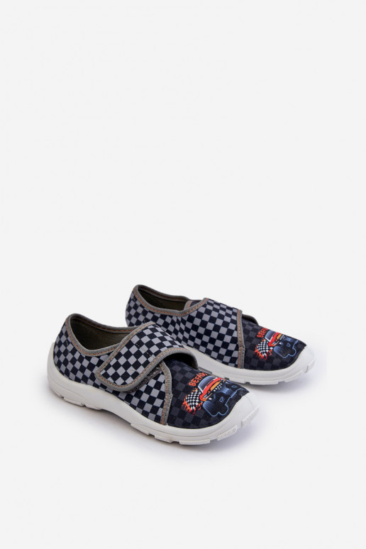 Ērtas čības bērnu ar lipīgām aizdarēm Befado 974Y540 Pelēkas krāsas Ērtas čības bērnu ar lipīgām aizdarēm Befado 974Y540 Pelēkas krāsas