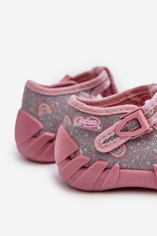 Ērtas čības Bērnu apavi BEFADO 110N490 Pelēkas krāsas-Rozā krāsas Ērtas čības Bērnu apavi BEFADO 110N490 Pelēkas krāsas-Rozā krāsas