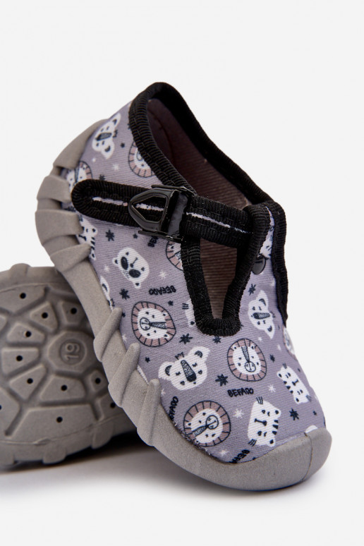 Ērtas čības Bērnu apavi BEFADO 110N488 Pelēkas krāsas