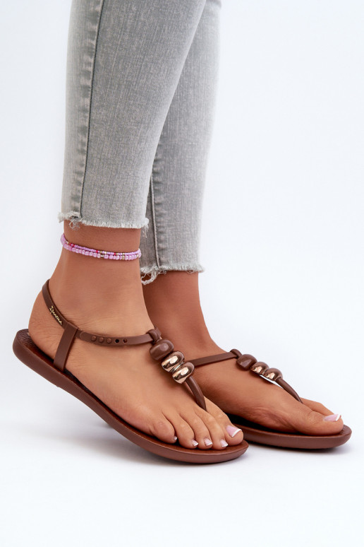 līdzenas zoles basenes modernas iešļūcenes 83507 Ipanema Class Blown Up Sandal Fem brūnas krāsas  līdzenas zoles basenes modernas iešļūcenes 83507 Ipanema Class Blown Up Sandal Fem brūnas krāsas