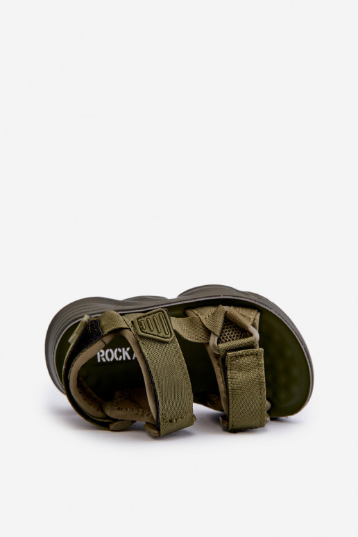 Bērnu sandales ar lipīgām aizdarēmy Zaļas krāsas Orretta Bērnu sandales ar lipīgām aizdarēmy Zaļas krāsas Orretta