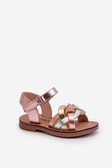 sandales Bērnu apavi ar lipīgām aizdarēm Z Przeplatającymi Się Paseczkami Dažādu krāsu Dianttha 2