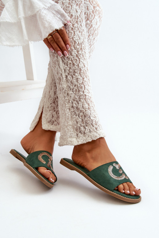  Čības ar zvīņām S.Barski KV27-052 Zaļas krāsas