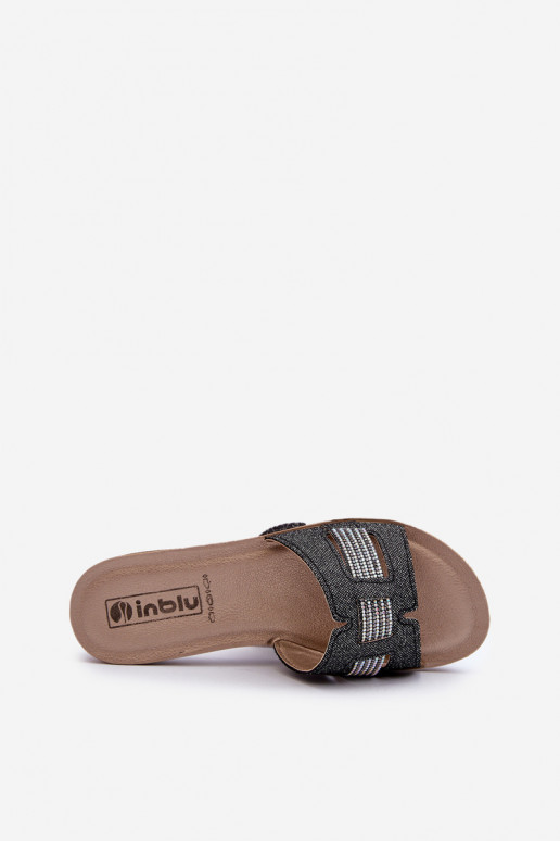 Ērtas spīdīgas čības  Inblu BA000050 Melns