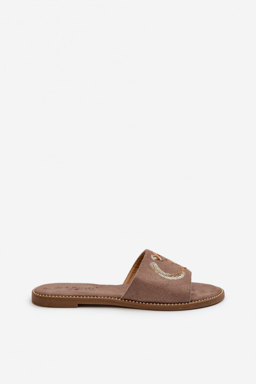  Čības ar zvīņām S.Barski KV27-052 brūnas krāsas