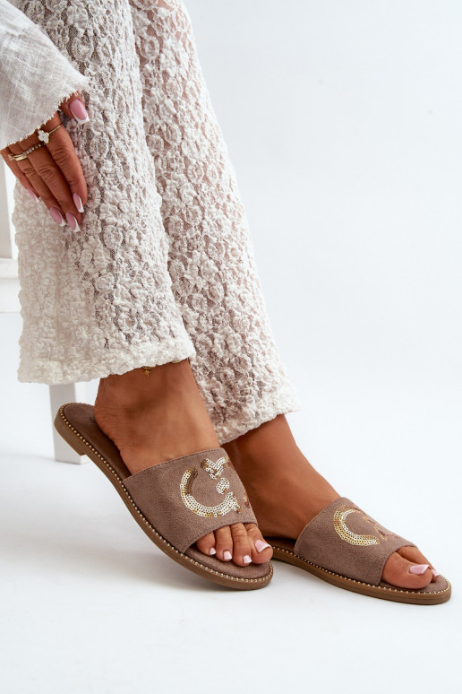  Čības ar zvīņām S.Barski KV27-052 brūnas krāsas