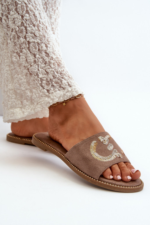  Čības ar zvīņām S.Barski KV27-052 brūnas krāsas