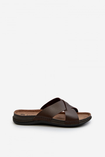 Vieglas čības no eko ādas Inblu GV00001I brūnas krāsas 2