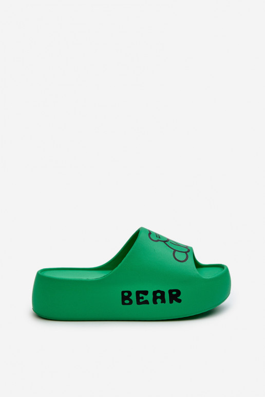 Vieglas čības uz pirksta sieviešu čības   Zaļas krāsas Lamira